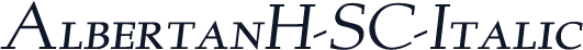AlbertanH-SC-Italic