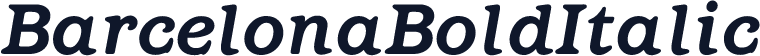BarcelonaBoldItalic