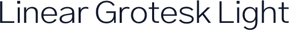 Linear Grotesk Light