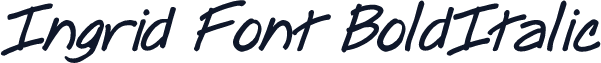 Ingrid Font BoldItalic