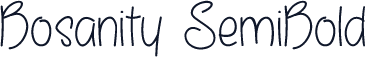 Bosanity SemiBold