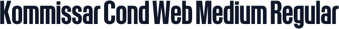 Kommissar Cond Web Medium Regular