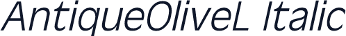 AntiqueOliveL Italic