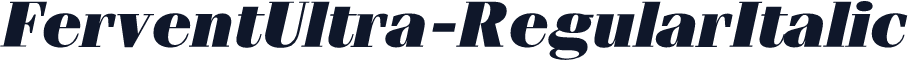FerventUltra-RegularItalic