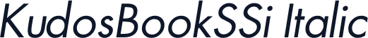 KudosBookSSi Italic