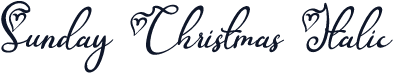 Sunday Christmas Italic