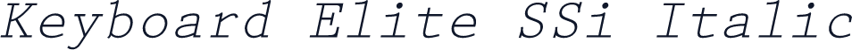 Keyboard Elite SSi Italic