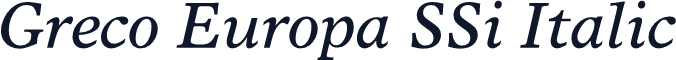 Greco Europa SSi Italic