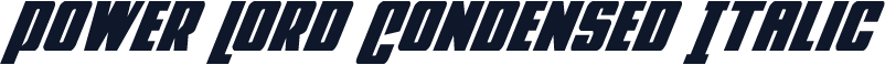 Power Lord Condensed Italic