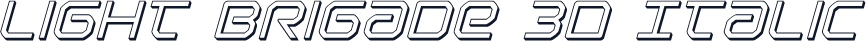 Light Brigade 3D Italic