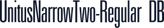 UnitusNarrowTwo-Regular DB