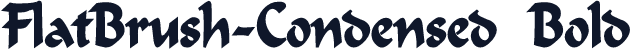 FlatBrush-Condensed Bold