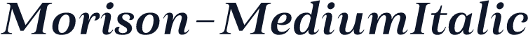 Morison-MediumItalic