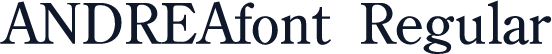ANDREAfont Regular