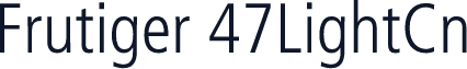 Frutiger 47LightCn