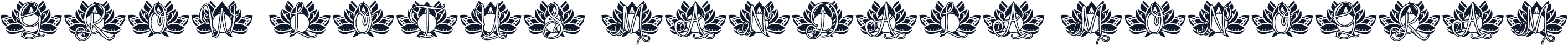 Grow Lotus Mandala Monogram