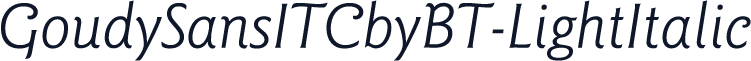 GoudySansITCbyBT-LightItalic