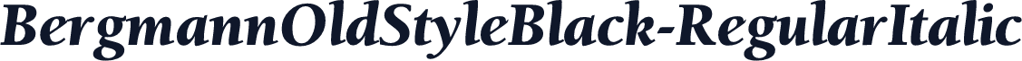 BergmannOldStyleBlack-RegularItalic