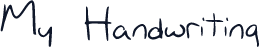 My_Handwriting