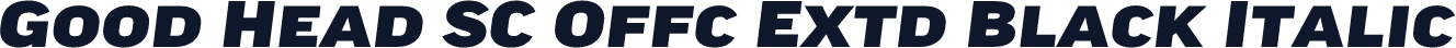 Good Head SC Offc Extd Black Italic