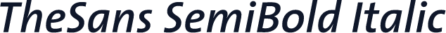 TheSans SemiBold Italic