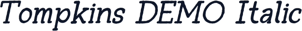 Tompkins DEMO Italic