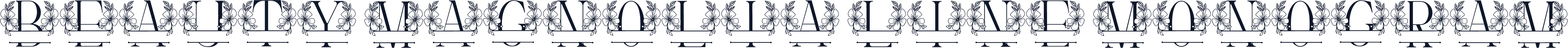 Beauty Magnolia Line Monogram