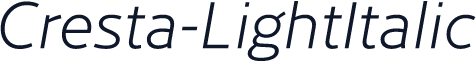 Cresta-LightItalic