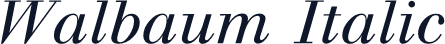 Walbaum Italic