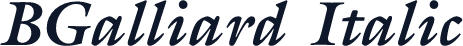 BGalliard Italic