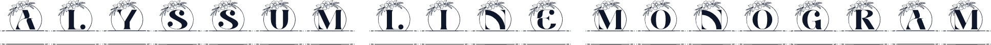 Alyssum Line Monogram