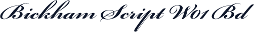Bickham Script W01 Bd