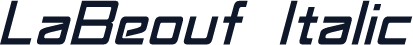 LaBeouf Italic