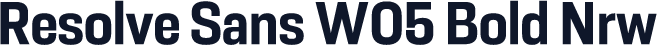Resolve Sans W05 Bold Nrw