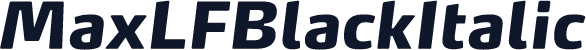 MaxLFBlackItalic