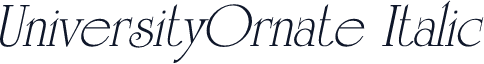 UniversityOrnate Italic