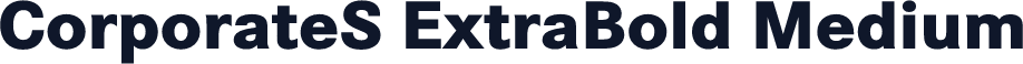 CorporateS ExtraBold Medium