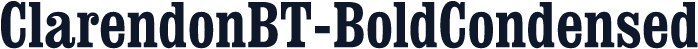 ClarendonBT-BoldCondensed