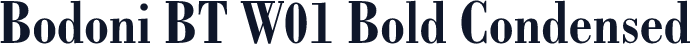 Bodoni BT W01 Bold Condensed