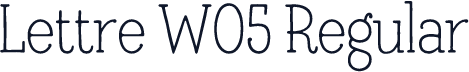 Lettre W05 Regular