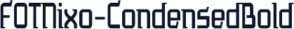 FOTNixo-CondensedBold