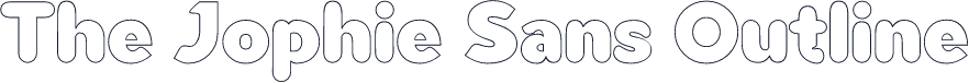 The Jophie Sans Outline