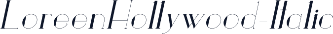 ☞LoreenHollywood-Italic