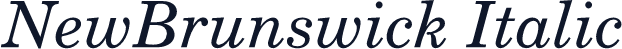 NewBrunswick Italic