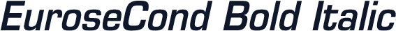 EuroseCond Bold Italic