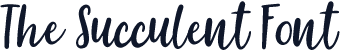 The Succulent Font