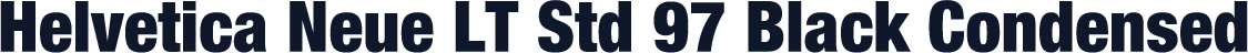 Helvetica Neue LT Std 97 Black Condensed