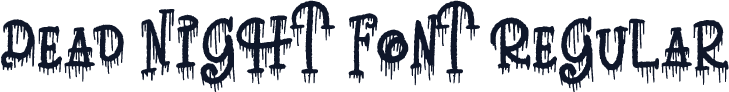 Dead Night Font Regular