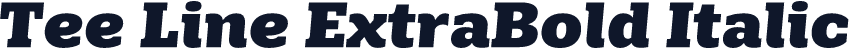 Tee Line ExtraBold Italic