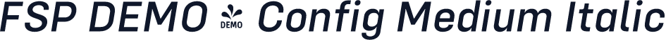 FSP DEMO - Config Medium Italic